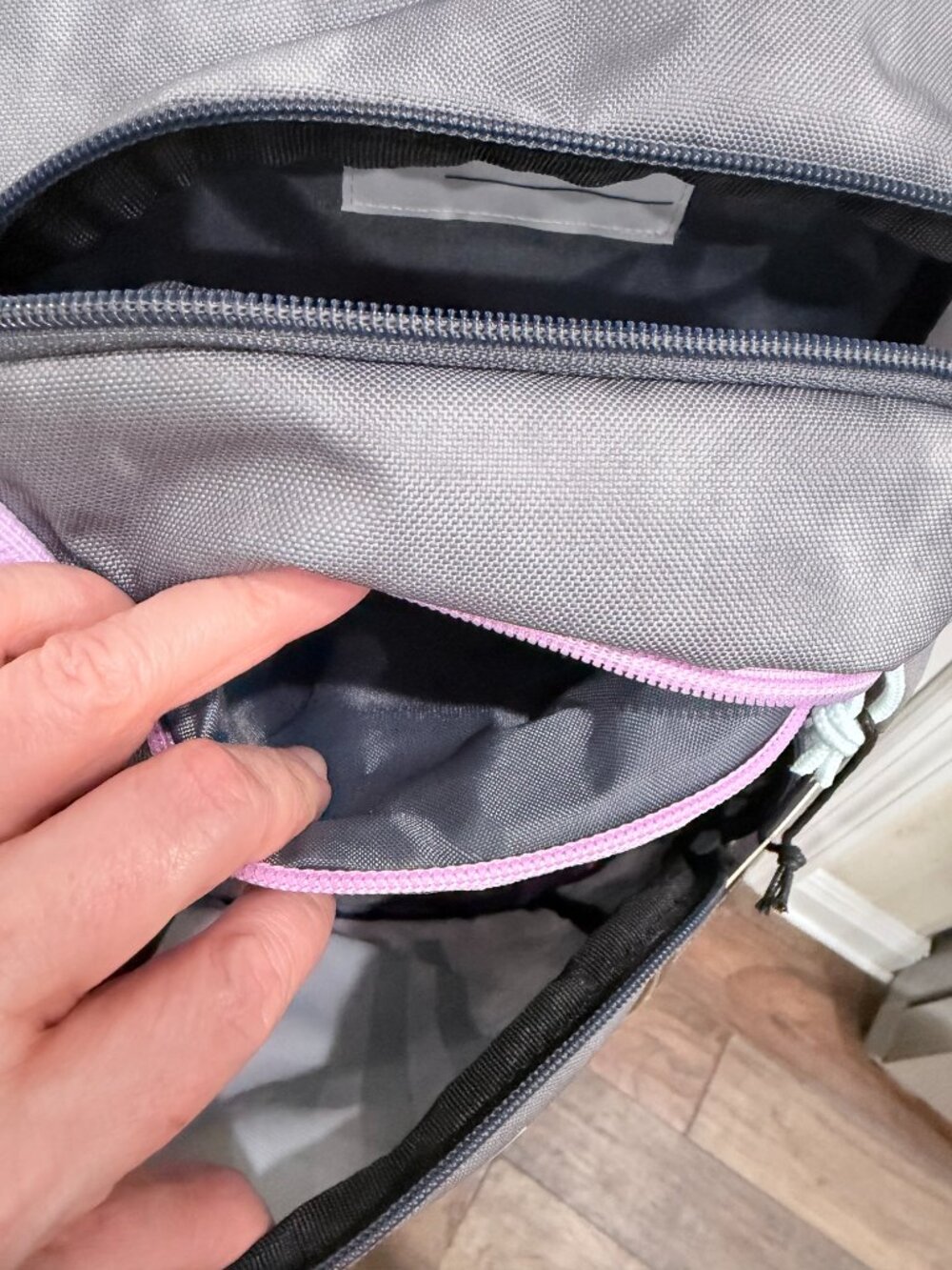 NWT adidas Young BTS Creator 2 Backpack Gray Pink Mint School Book Bag Laptop - Picture 12 of 16